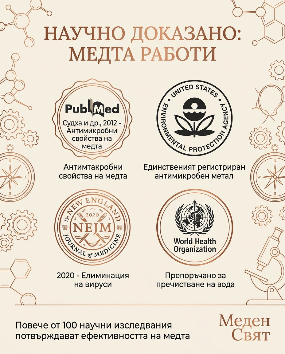 Медна бутилка "Марица" -  (650мл.)